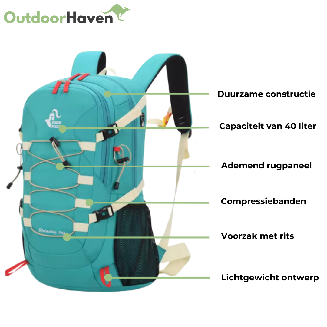 40L Backpack - Waterproof - Outdoor - OutdoorHavenNL