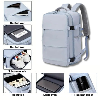 Rugtas - Handbagage Tas - USB opladen OutdoorHaven