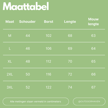 OutdoorHaven - Hoodie met Rits