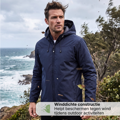 Heren Regenjas met Capuchon – Waterdicht & Windbestendig – Lichtgewicht