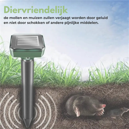 Ultrasone Mollenverjager - Tuin - Zonne-energie OutdoorHaven