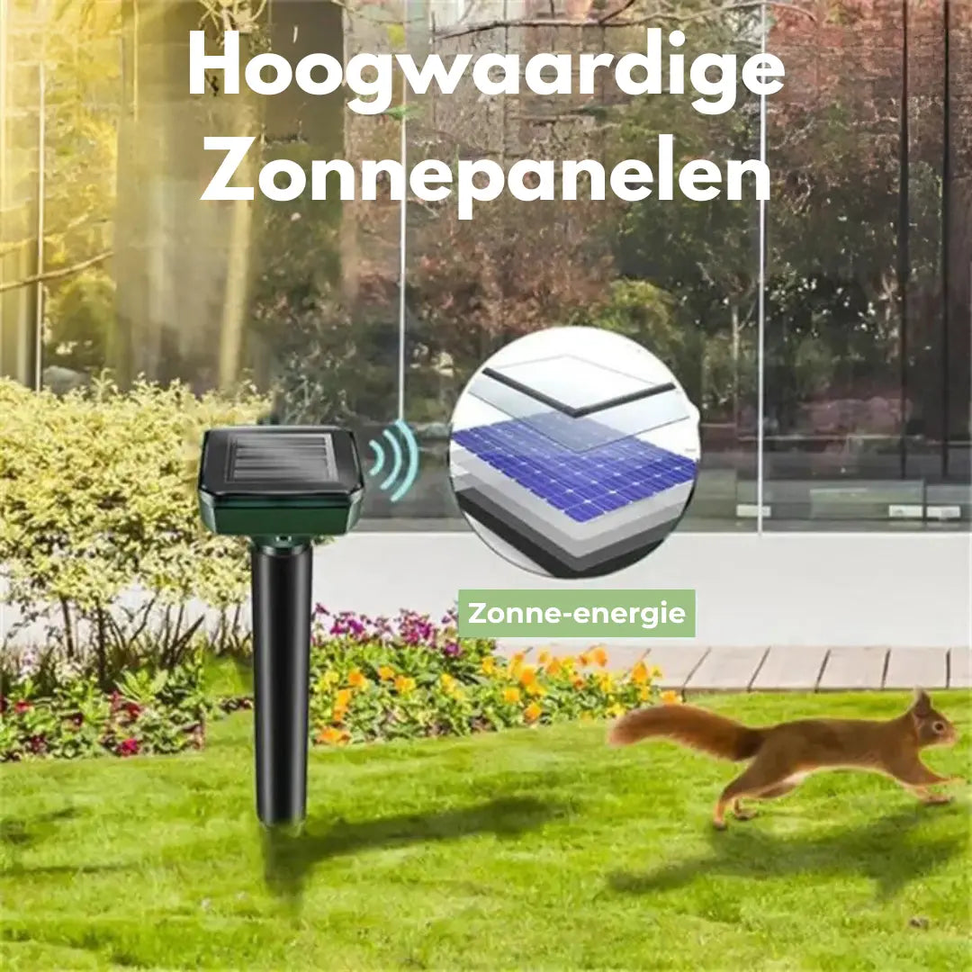 Ultrasone Mollenverjager - Tuin - Zonne-energie OutdoorHaven