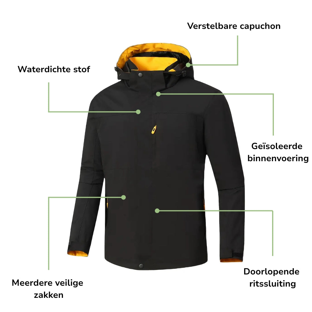 Herenjas – Waterdicht – Met Capuchon – Herfst