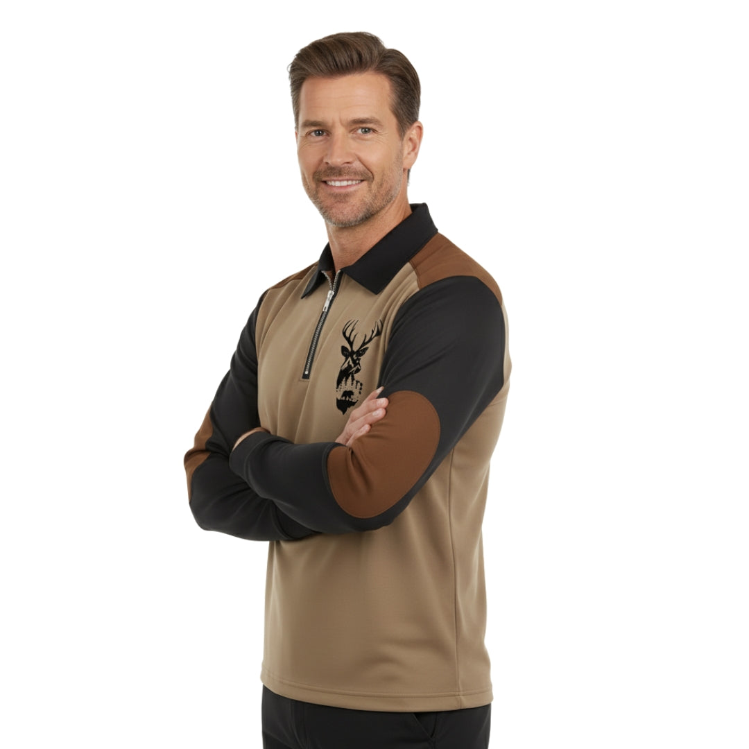 Outdoor Trui – Half Zip – Hert Design