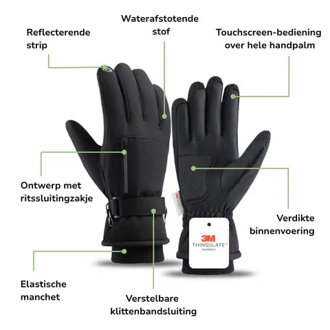 Heren Handschoenen – Waterdicht Warm – Winter Outdoor