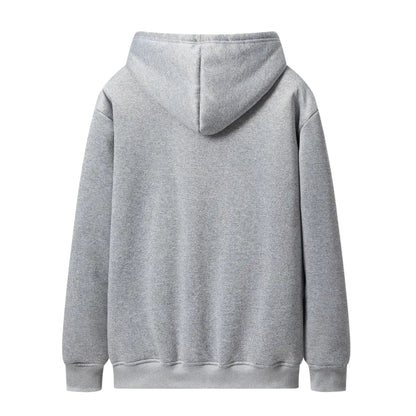 Heren Hoodie met Rits – Winter – Fleece Gevoerd