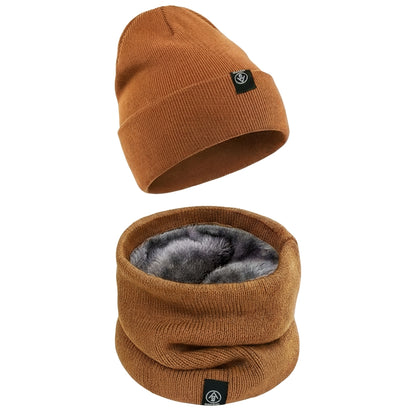 Wintermuts – Warme Sjaal – Gevoerde Gebreide Set