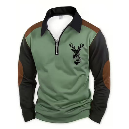 Outdoor Trui – Half Zip – Hert Design