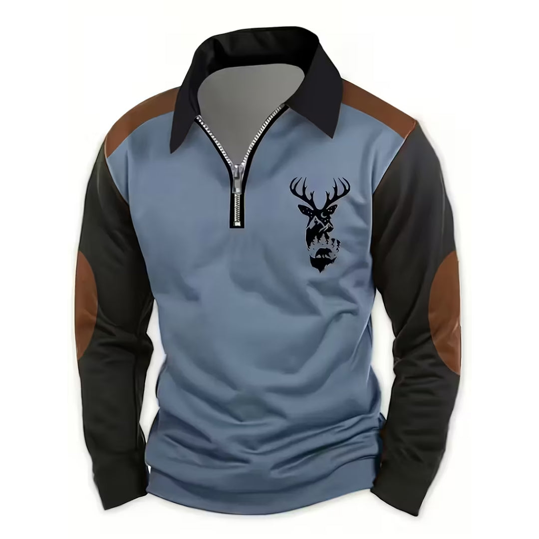 Outdoor Trui – Half Zip – Hert Design