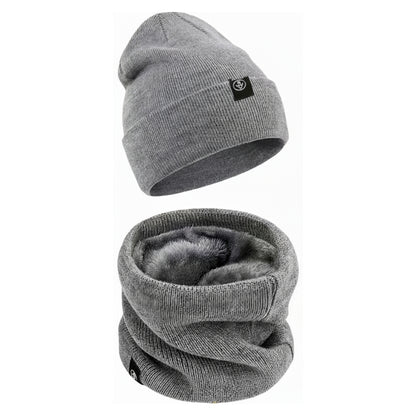 Wintermuts – Warme Sjaal – Gevoerde Gebreide Set
