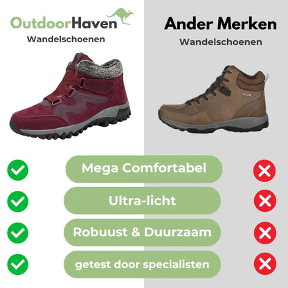 Wandelschoenen Vrouw - Orthopedisch - Gevoerd OutdoorHaven