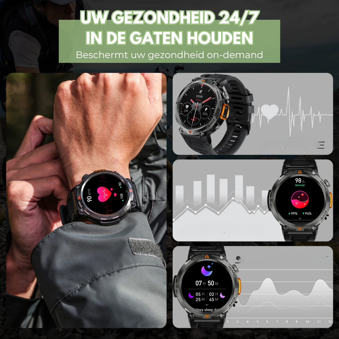 Outdoor Smartwatch - IOS & Android - OutdoorHavenNL