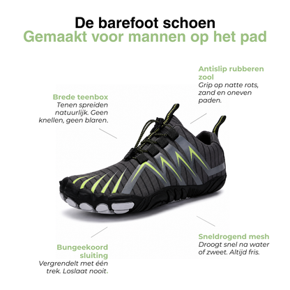 Heren Barefoot Schoenen - Antislip Brede Teenbox - Strand Wandelen Hardlopen Waterschoenen
