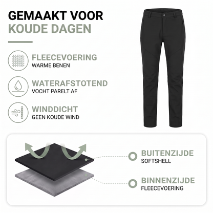 Winter Wandelbroek Dames - Fleece Gevoerd - Slim Fit