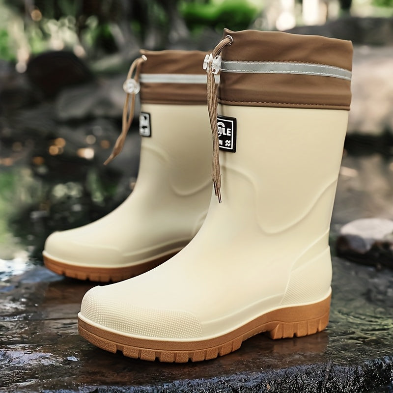 Heren regenlaarzen met halfhoge schacht, waterdicht