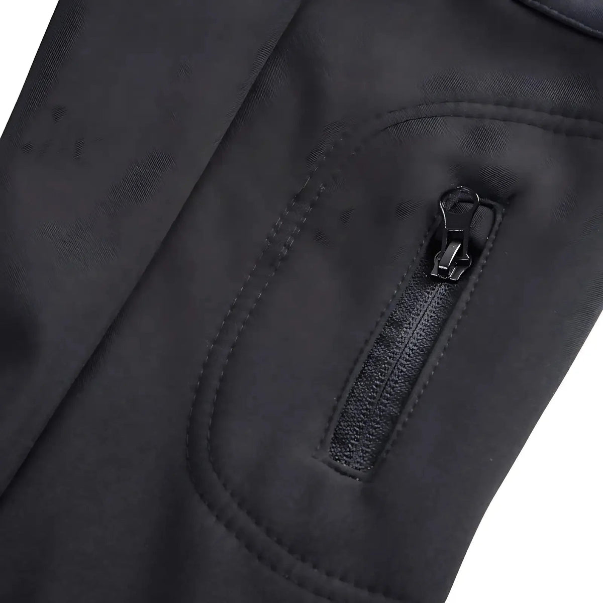 Gevoerde softshell jas heren met capuchon in camouflage