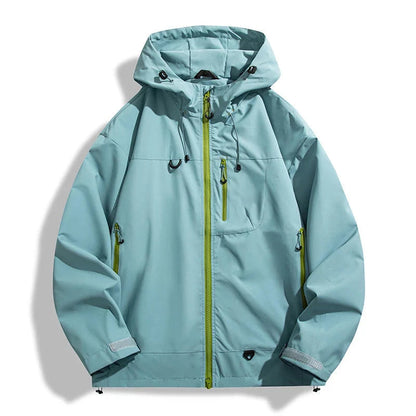 Waterdichte jas unisex met verstelbare capuchon