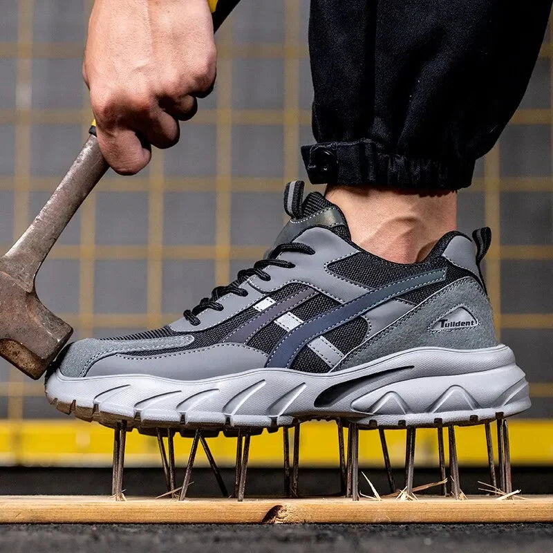 Veiligheidsschoenen heren met ademend mesh