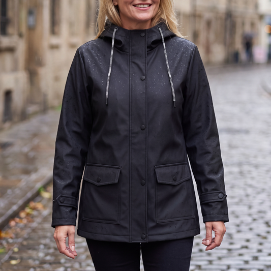 Regenjas Dames met Capuchon - Waterdicht & Winddicht - Licht Gevoerd