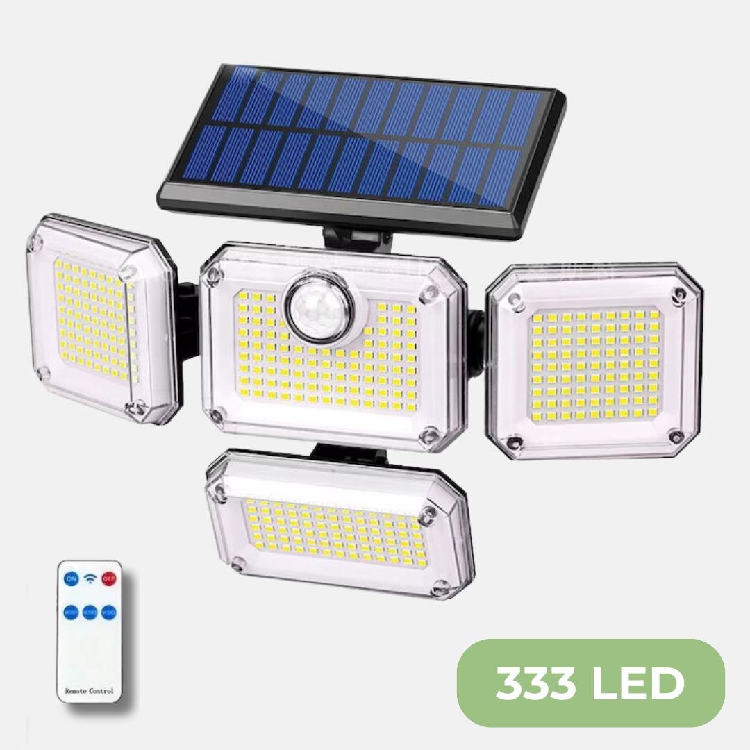 Solar Buitenlamp - bewegingssensor - 333 LED