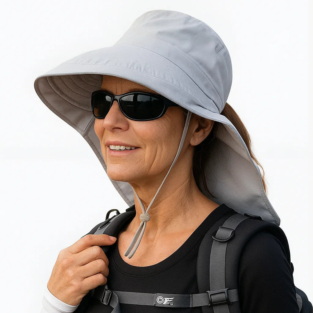 Dames Zonnehoed - UV-bescherming – Nekbescherming