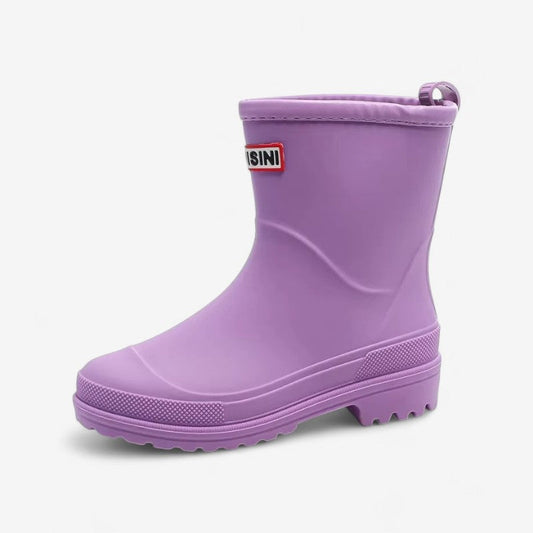 Regenlaarsjes Dames - Enkelhoge Slip-On - Met Antislipzool