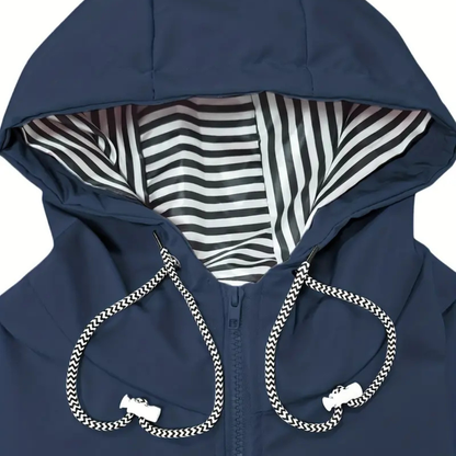 Lange Regenjas Dames - Overgangsjas met Capuchon - tot 5XL