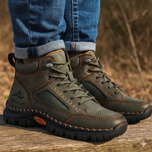 Veterboots heren van veganleer in lederlook