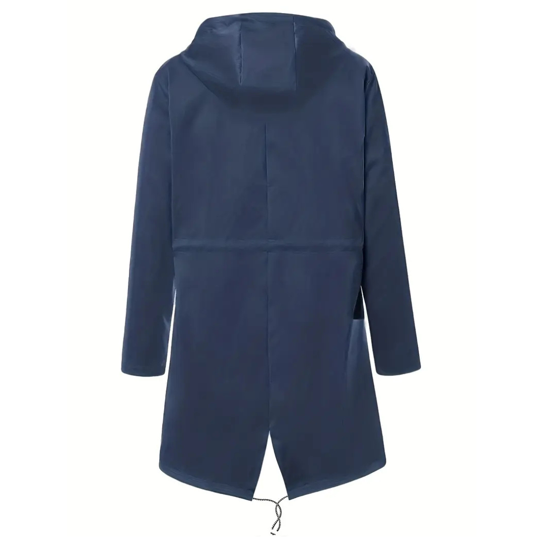 Lange Regenjas Dames - Overgangsjas met Capuchon - tot 5XL