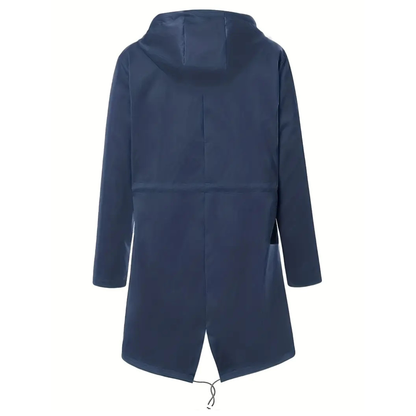 Lange Regenjas Dames - Overgangsjas met Capuchon - tot 5XL