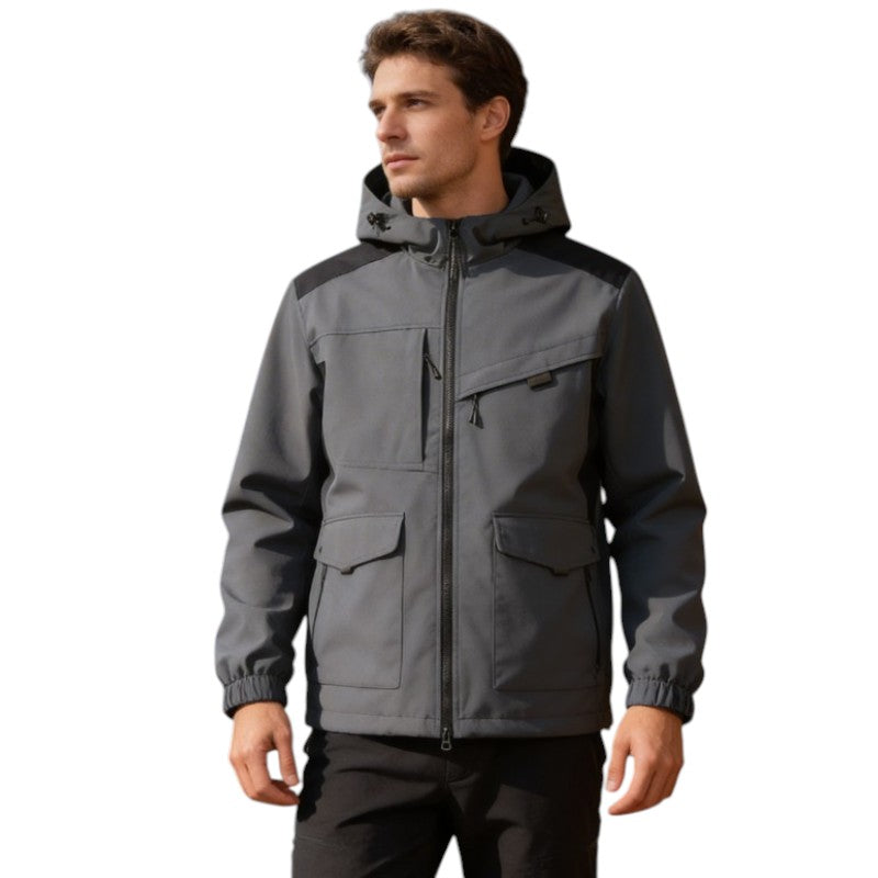 Hardshell jas voor heren, waterdicht en comprimeerbaar