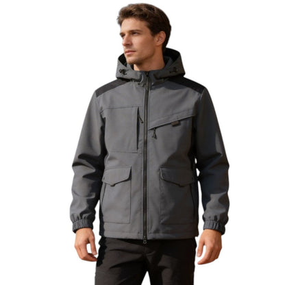 Hardshell jas voor heren, waterdicht en comprimeerbaar