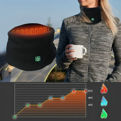 Verwarmde Sjaal - Elektrische Nekwarmer 3 Warmtestanden - USB-C