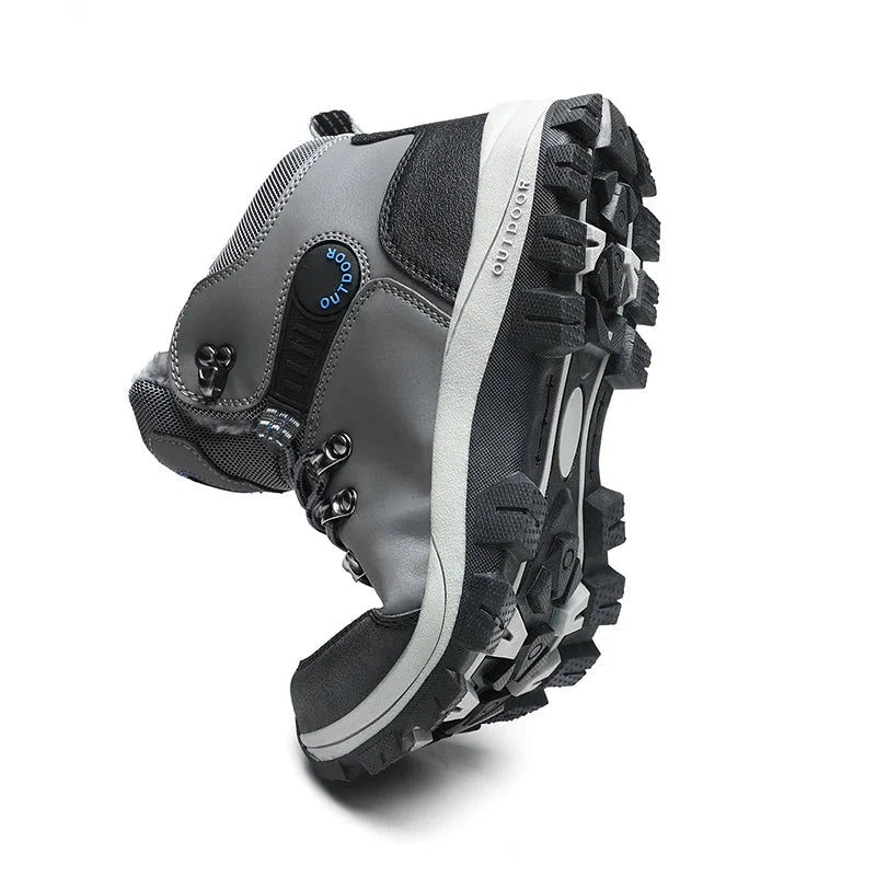 Snowboots voor heren in wandelmodel met rits en veters