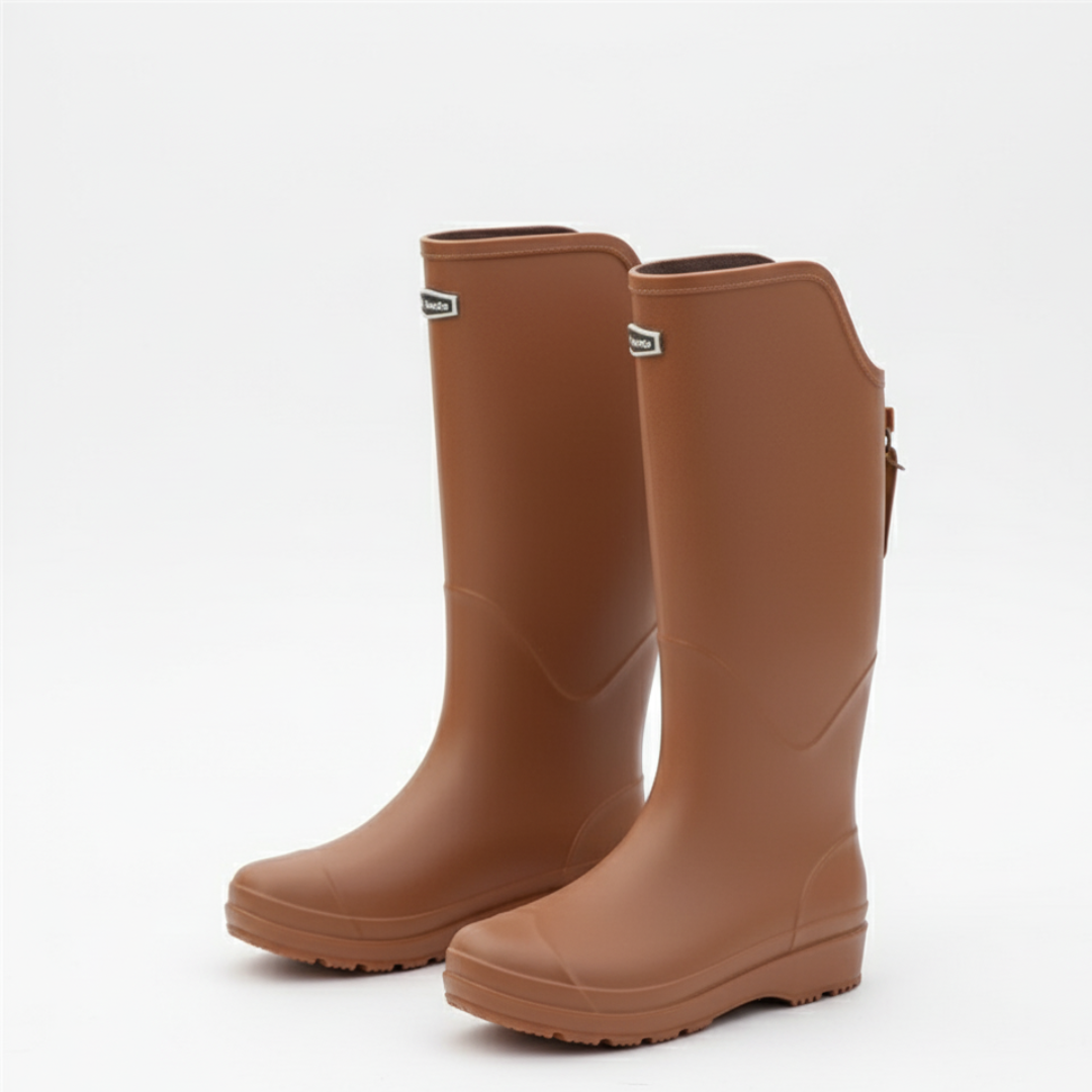 Regenlaarzen Dames Kniehoog - Waterdicht & Antislip - PVC