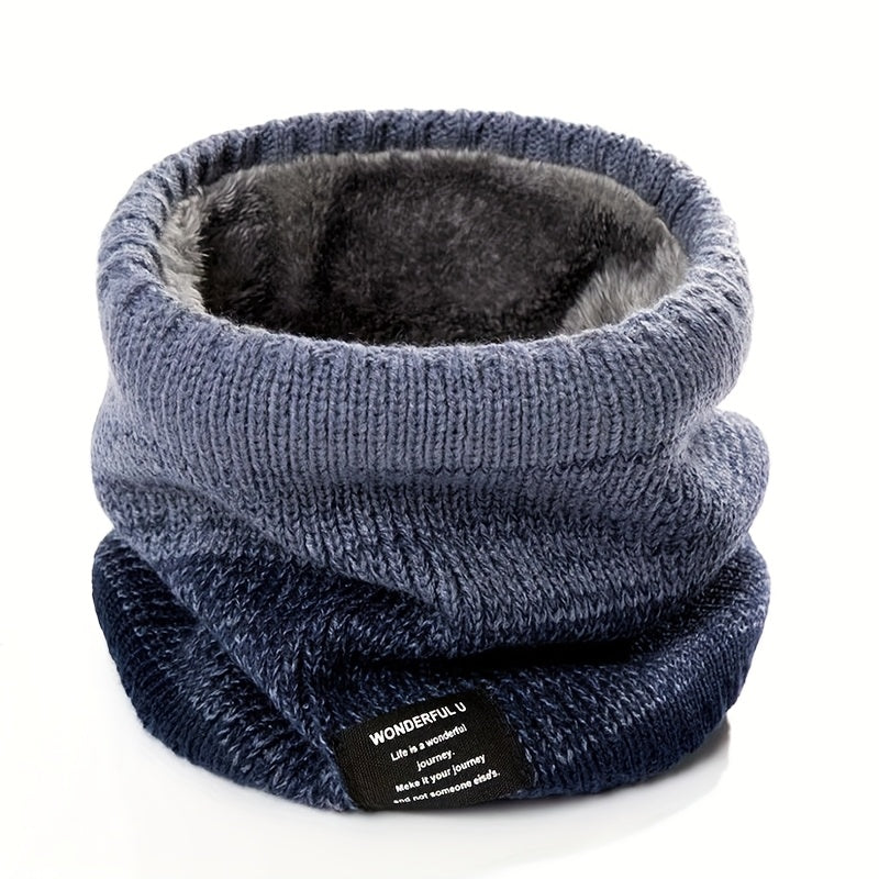Nekwarmer met Kleurverloop - Gebreide Colsjaal - Dikke Pluche Voering