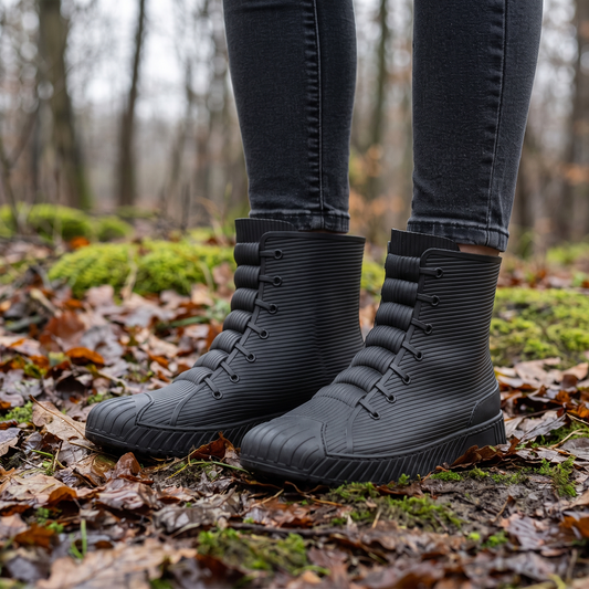Korte regenlaarzen unisex in sneaker-look, waterdicht