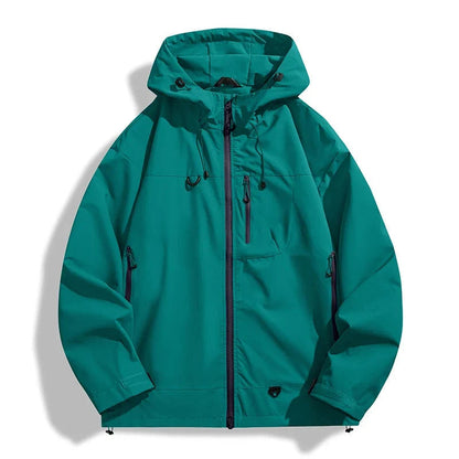 Waterdichte jas unisex met verstelbare capuchon