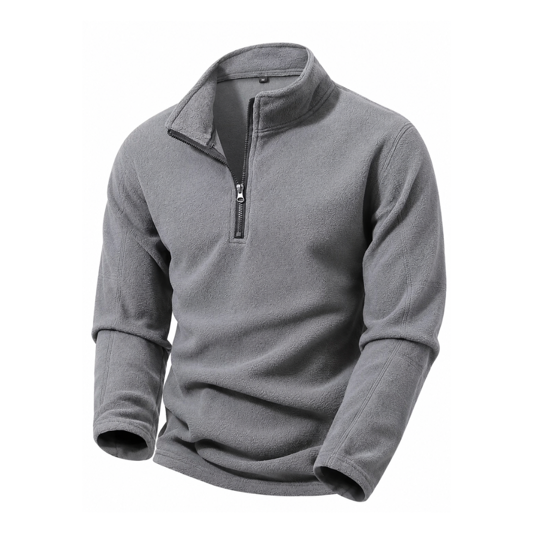 Fleece Trui Heren - Halve Rits - Stretch