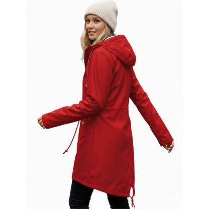 Lange Regenjas Dames - Overgangsjas met Capuchon - tot 5XL