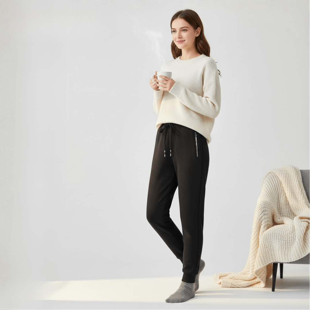 Thermobroek Heren - Gevoerde Joggingbroek - Winddicht