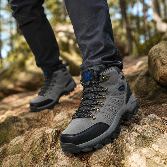 Wandelschoenen heren waterafstotend met orthopedische zool
