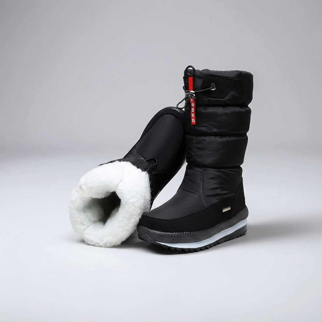 Snowboots Dames Halfhoog - Waterdicht & Geïsoleerd - Plateau