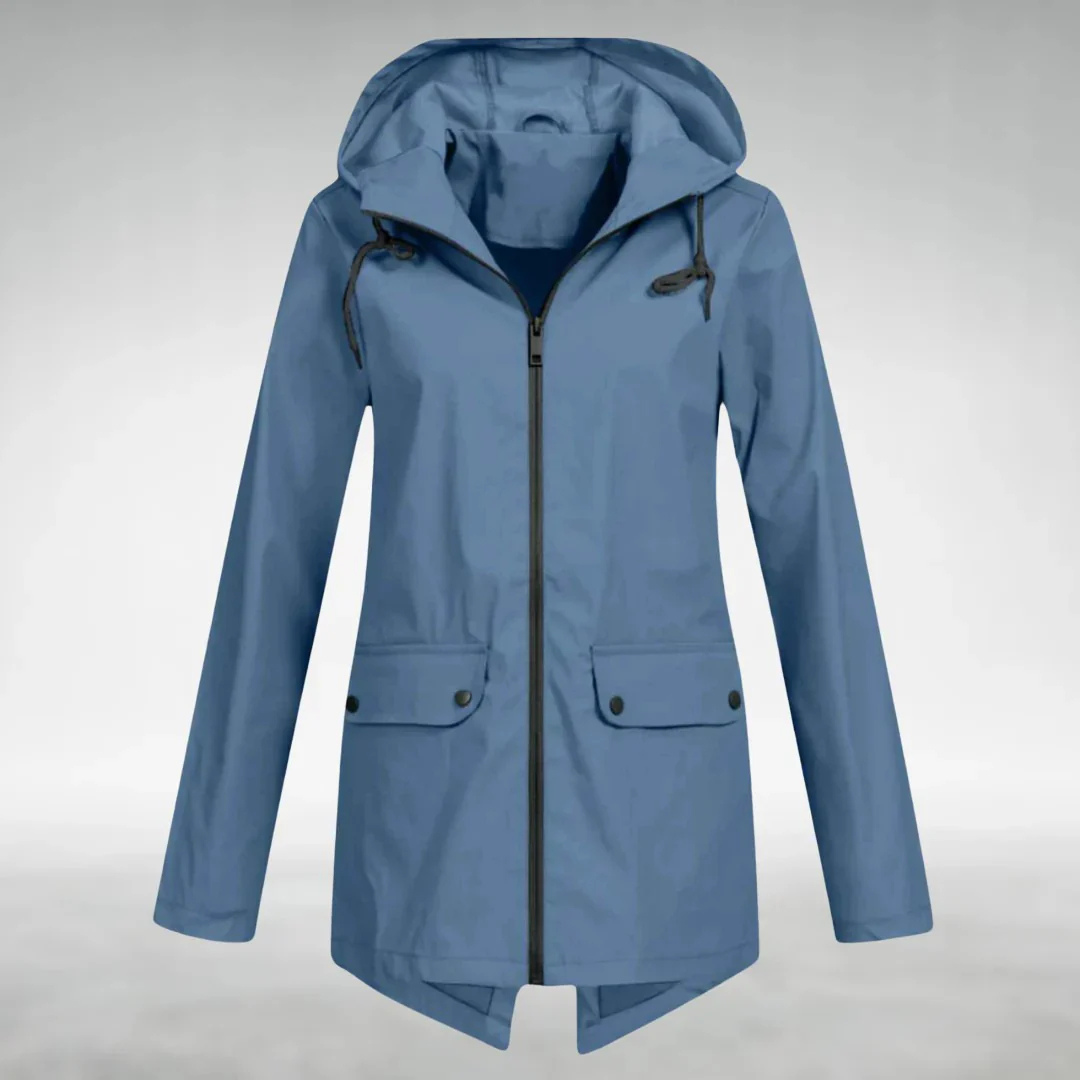 Korte Regenjas Dames - Overgangsjas met Capuchon - 6 Kleuren
