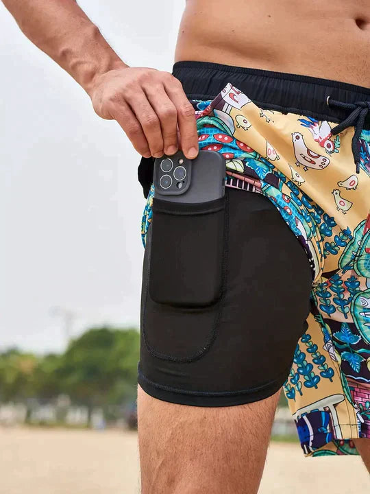 Heren Zwemshort - Sneldrogend - Met Binnenbroek