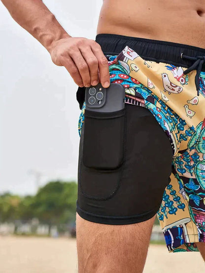 Heren Zwemshort - Sneldrogend - Met Binnenbroek