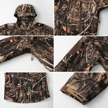 Camouflage Jas Heren - Softshell Jachtjas - Wind- & Waterdicht
