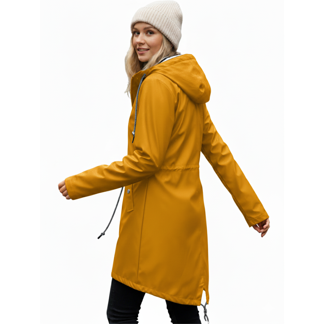Lange Regenjas Dames - Overgangsjas met Capuchon - tot 5XL