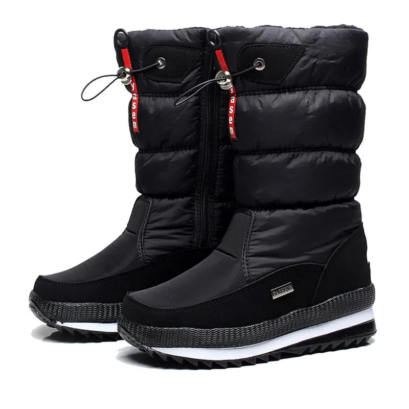 Snowboots Dames Halfhoog - Waterdicht & Geïsoleerd - Plateau