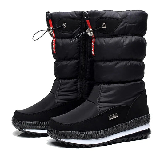 Snowboots Dames Halfhoog - Waterdicht & Geïsoleerd - Plateau